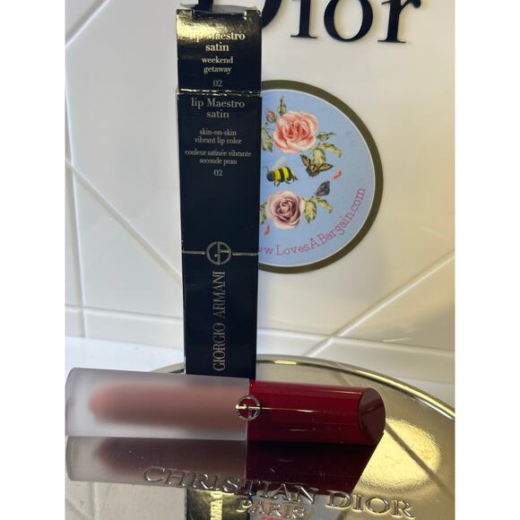 Giorgio Armani lip Maestro Satin 02 WEEKEND GETAWAY 65 mL- NEW in BOX - Picture 1 of 3